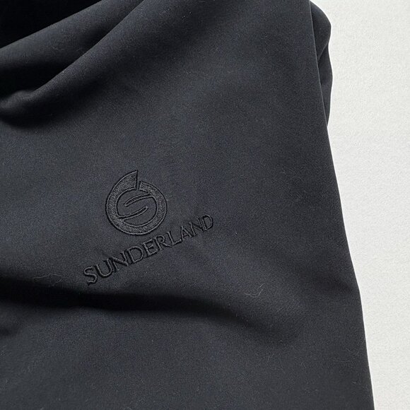 SUNDERLAND SCOTLAND Men Pullover Windbreaker Sweatshirt V Neck Sz L Black 23-18 - Picture 6 of 11